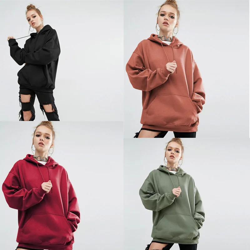 Большой 5XL армейский зеленый карман сплошной цвет с капюшоном Толстовка для
