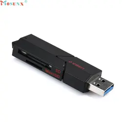 Mosunx заводская цена 2in1 USB 3.0 High Скорость для Micro SD SDXC TF T-Flash чтения карт памяти адаптер 0216 Прямая доставка