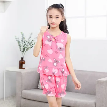

Summer children clothing sets girls clothing sets top+pant 2Pcs/sets kids casual boys clothes sleep wear suits kid pajamas suit