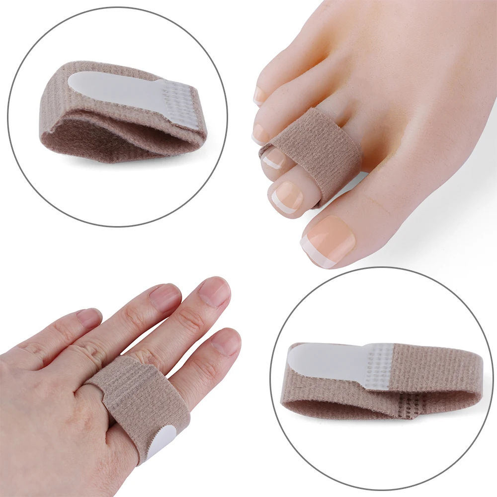 

1/4 Pcs Toe Finger Straightener Toe Hallux Valgus Corrector Bandage Toe Separator Splint Wraps Foot Care