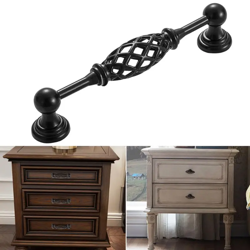 Vintage Drawer Handle Wardrobe Pull Closet Cabinet Handles Birdcage Knobs Antique Furniture