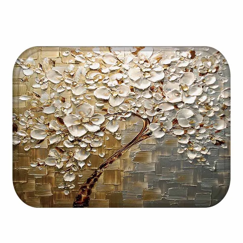 Tropical Waterproof Printed Plants Tree Floor Mat Warm Kitchen Rug For Bathroom Doormats Home Decor For Bedroom Anti-Slip Tapete