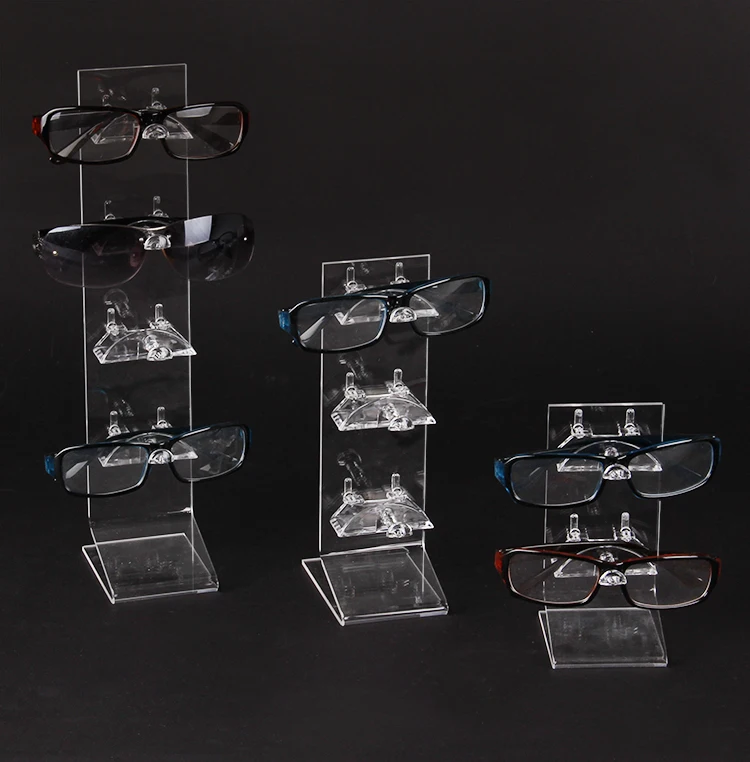 Wholesale Acrylic Clear View Sunglass Display Rack Stand Holder For 9