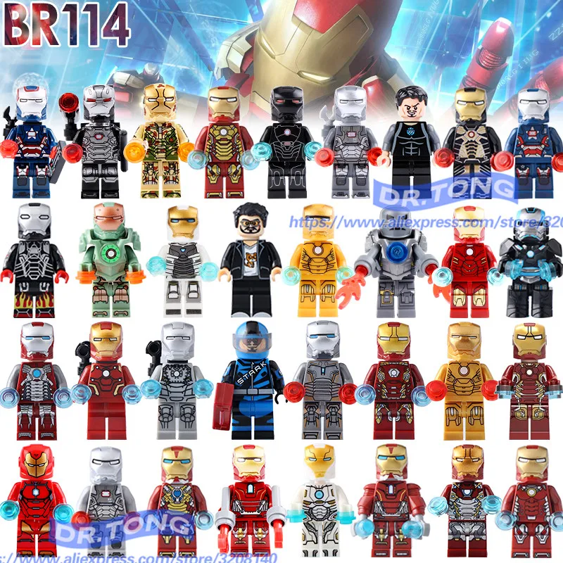 

DR.TONG 33PCS/LOT SuperHero Infinity War Figure Iron Man Avengers Collection SET MODELS Building Blocks Brick Toys Child Gifts