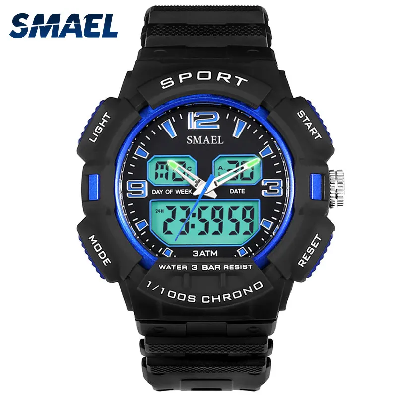 

Dual Quartz Wristwatches Waterproof LED Digital Sport Watches Men Military Fahion Dive Casual Watches Alarm reloj hombre WS1378