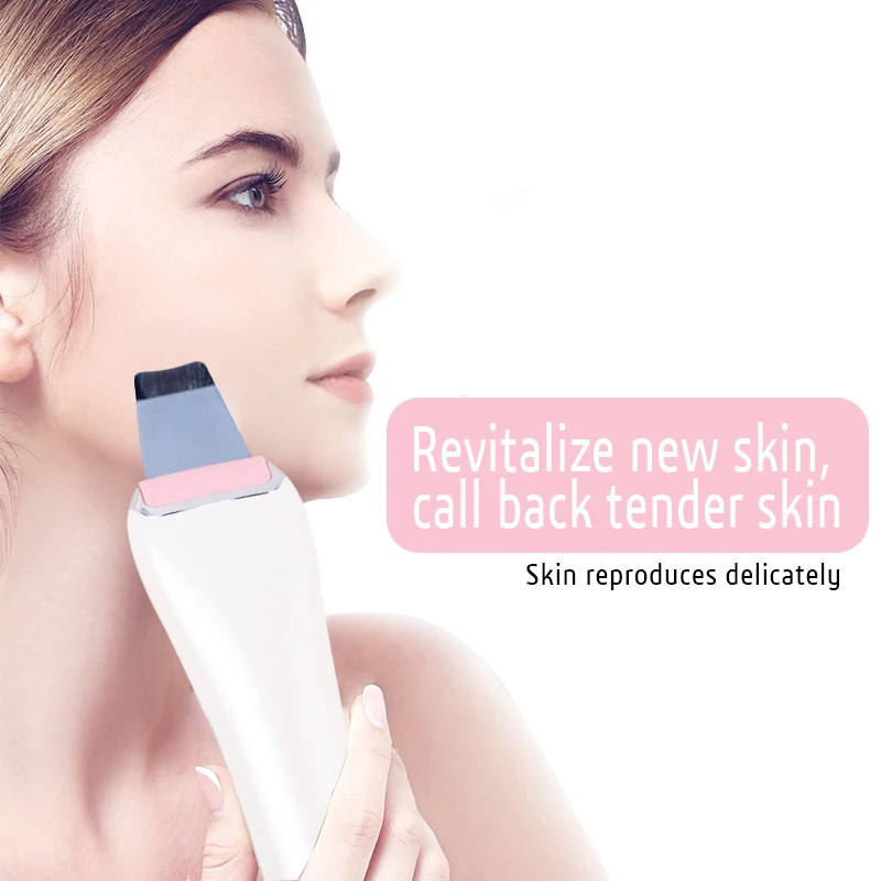 

USB Ultrasonic Skin Scrubber Facial Cleaning Machine Remove Blackhead Reduce spots EMS Face Lifting Pore Cleaner Massager Tens