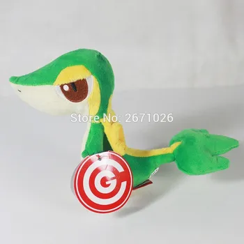 

6inch 9inch 12inch New Hot Sale Anime Cartoon Snivy Plush Toy Animal Soft Stuffed Dolls