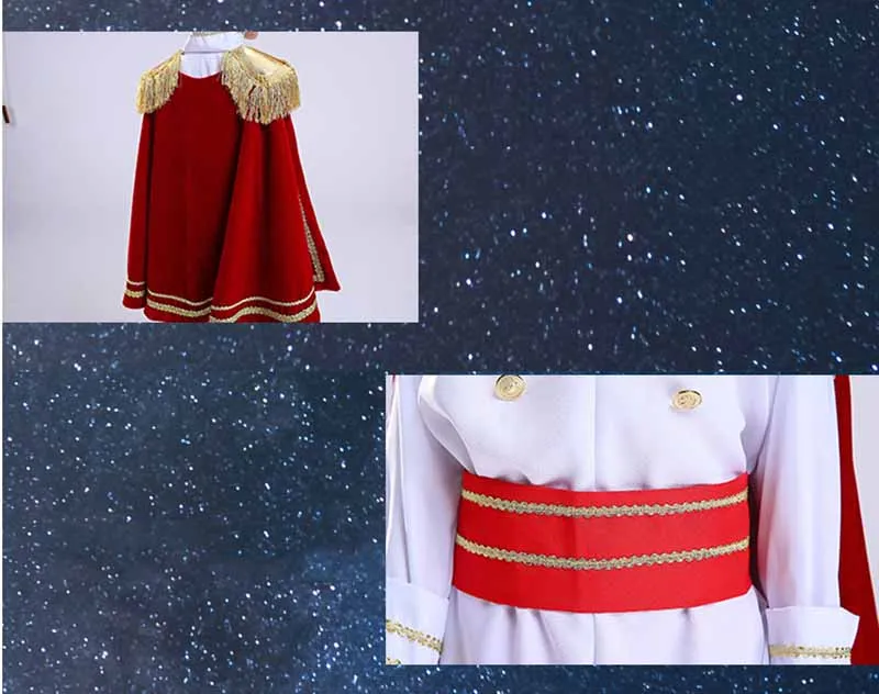 Children's New Year's Costumes Boys Prince Cosplay Halloween Christmas Kids Leader King Clothes With Crown Scepter Cloak Sets Children's New Year's Costumes Boys Prince Cosplay Halloween Christmas Kids Leader King Clothes With Crown Scepter Cloak Sets