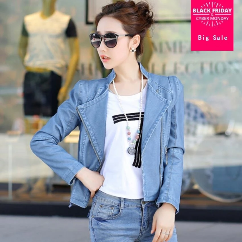 jaqueta de couro leader