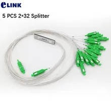 5 шт. 2*16 PLC сплиттер мини-корпус SC/APC 1mtr белый кабель 2 до 16 волоконно-оптический соединитель стальная трубка Тип 0,9 мм