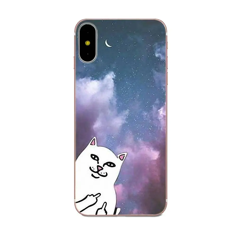 Rip N Dip Cat для Apple IPhone X XS Max XR 4 4s 5 5C 5S SE 6 6S 7 8 Plus Мягкий чехол из ТПУ для телефона - Цвет: as picture