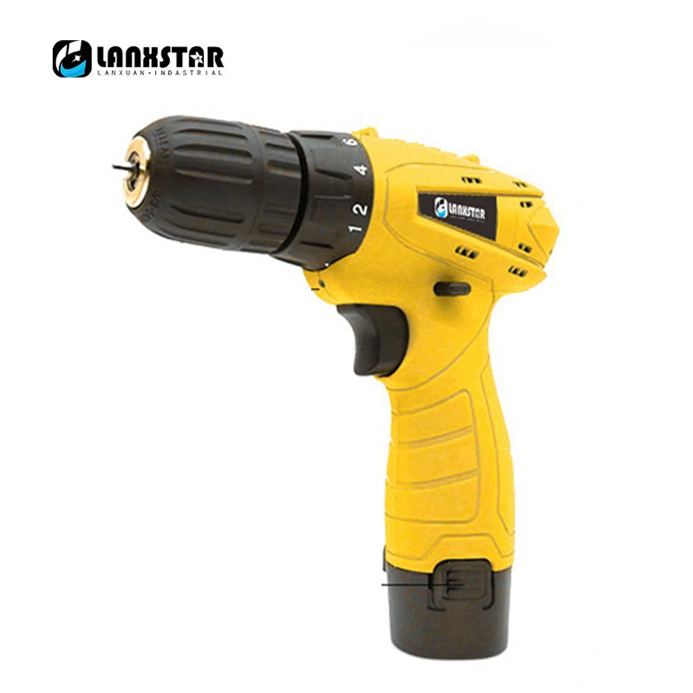 

Lanxstar Electric Drill Two-speed Lithium Cordless Household Multi-function Electric Screwdriver Power Tool Handle Drill Set