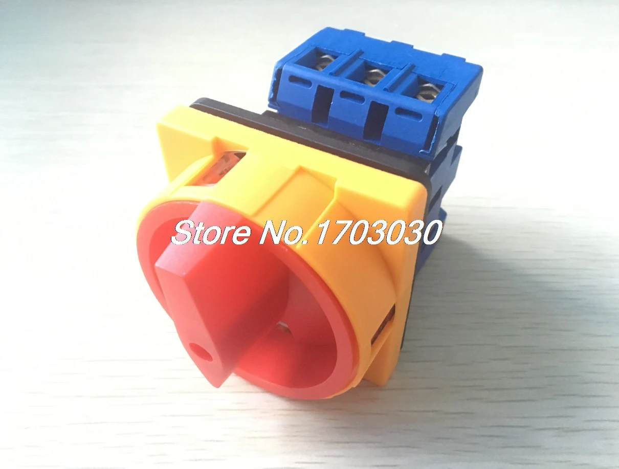 

AC 600V 40A 2 Position 3 Phase Panel Rotary Selector Changeover Switch