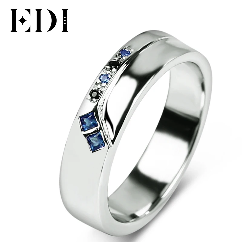edi ruby gemstone silver engagement ring 925 sterling silver white gold plated natural ruby sapphire women men wedding ring band - Cheap Mens Wedding Rings edi ruby gemstone silver engagement ring 925 sterling silver white gold plated natural ruby sapphire women men wedding ring band - Cheap Mens Wedding Rings