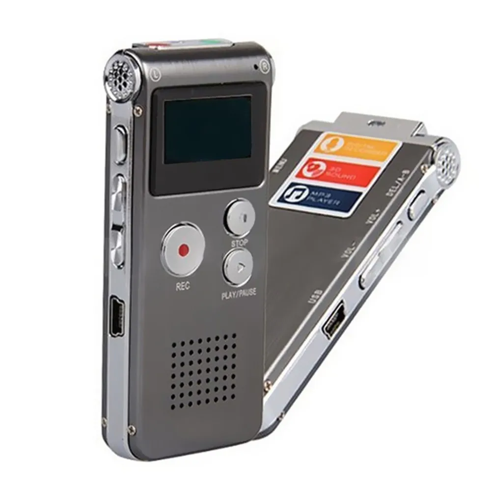 New Arrival 8GB Mini USB Voice Recorder Flash Digital Audio Voice Recorder 650Hr Dictaphone 3D Stereo MP3 Player