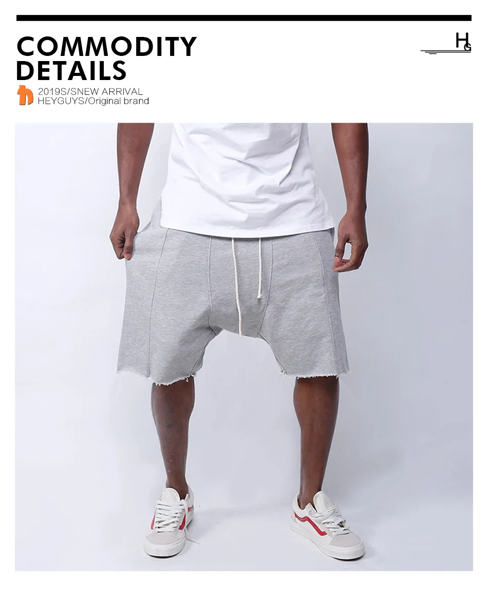 HEYGUYS горячая Распродажа чистые мужские летние модные Спортивные Шорты повседневные брюки с талией спортивные шорты чистый хип хоп Уличная
