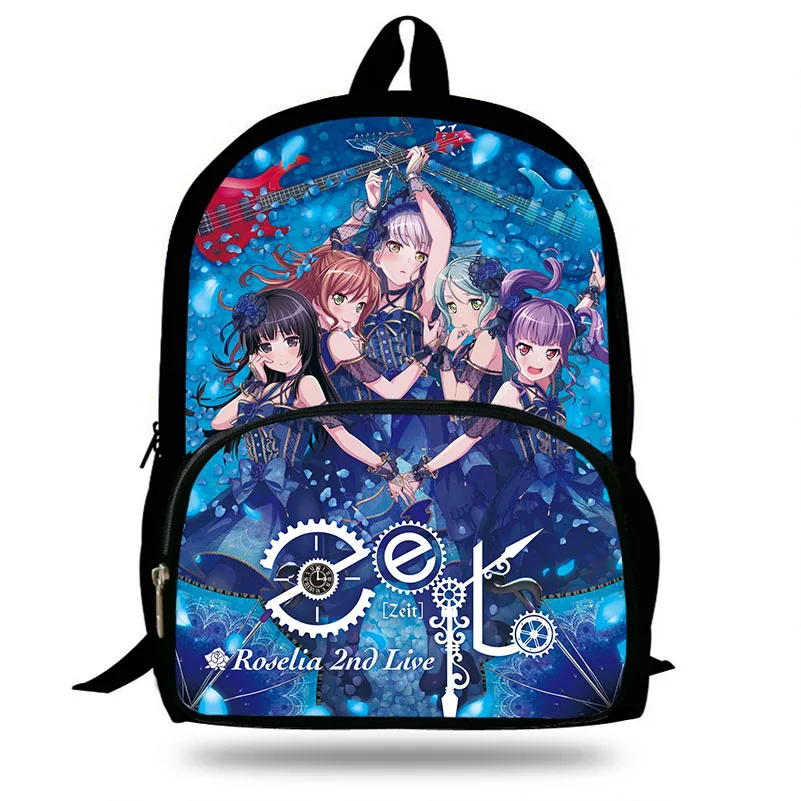 Для девочек школьный Bang Dream ROSELIA рюкзак для школы ежедневных поездок рюкзак для детей студентов подходит 15,6 ноутбук
