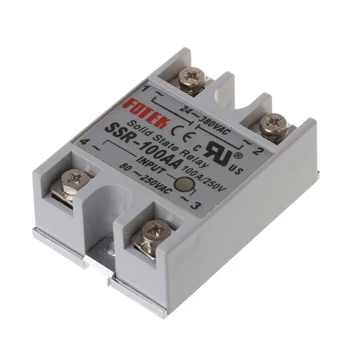 

24V-380V SSR-100AA 100A DC-AC Solid State Relay Module Temperature Controller