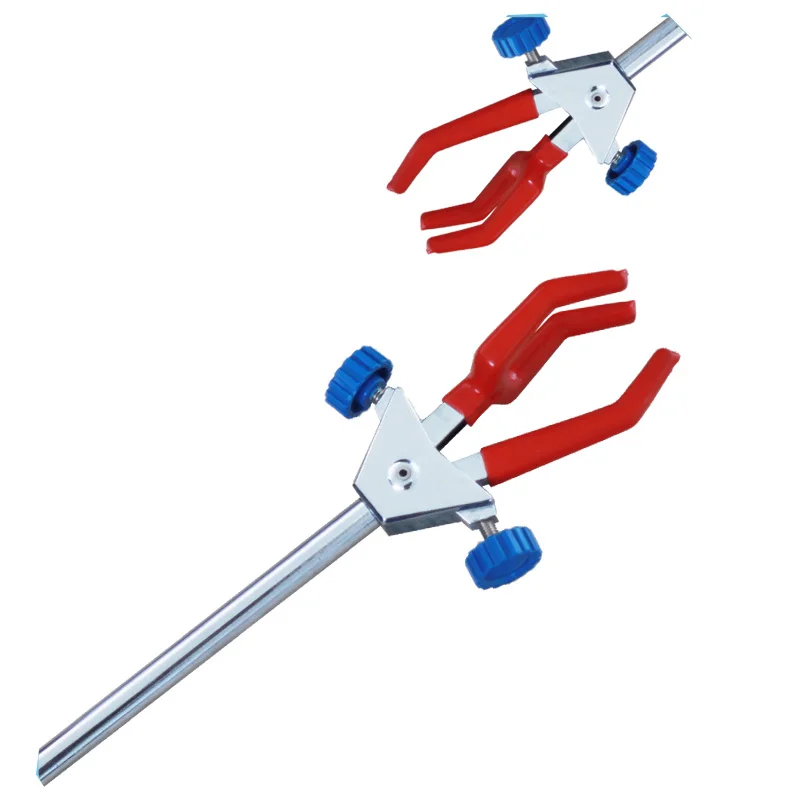 1PC 0 40mm Three Prong Extension Double Adjustment Flask Test Tube