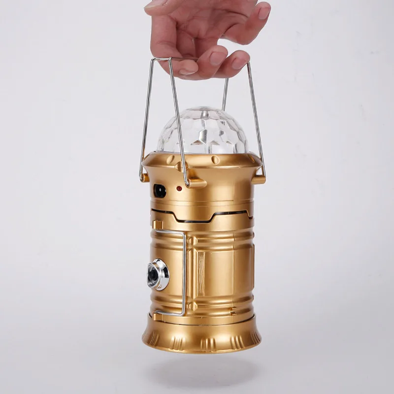 

New Hot Solar LED Lantern Light Rechargeable Outdoor Camping Flashlight Torch Stage Disco Lamp
