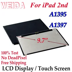 Pantalla LCD de 9,7 pulgadas para iPad 2, montaje de cristal digitalizador con pantalla táctil para iPad 2, A1395, A1397