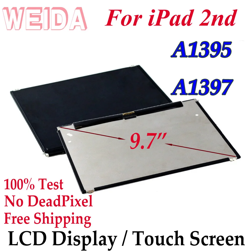 Сменный ЖК дисплей WEIDA 9 7 дюйма для iPad 2 A1395 A1397 сенсорный экран дигитайзер стекло в