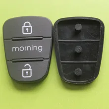 CYCTEM 2 кнопки дистанционного ключа резиновая накладка силиконовая Кнопка чехол Замена подходит для Kia Morning
