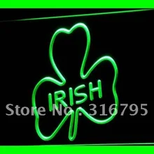 I486 Shamrock Irish Pub Bar Club светодиодный неоновый свет знак включения/выключения 20+ цвета 5 размеров