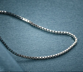 

Pure S990 Sterling Silver Necklace chain Box Chain