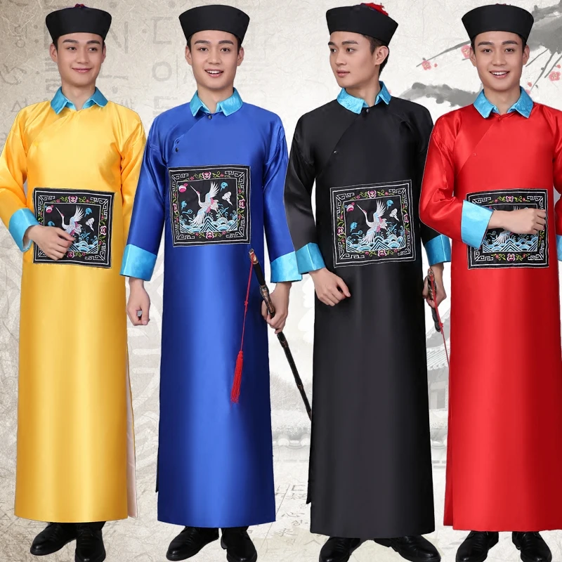 Halloween Cospaly Costumes Chinois Qing Dynastie Costume Mâle Robes Zombie Vêtements Adulte Chinois Traditionnel Vêtements Anciens
