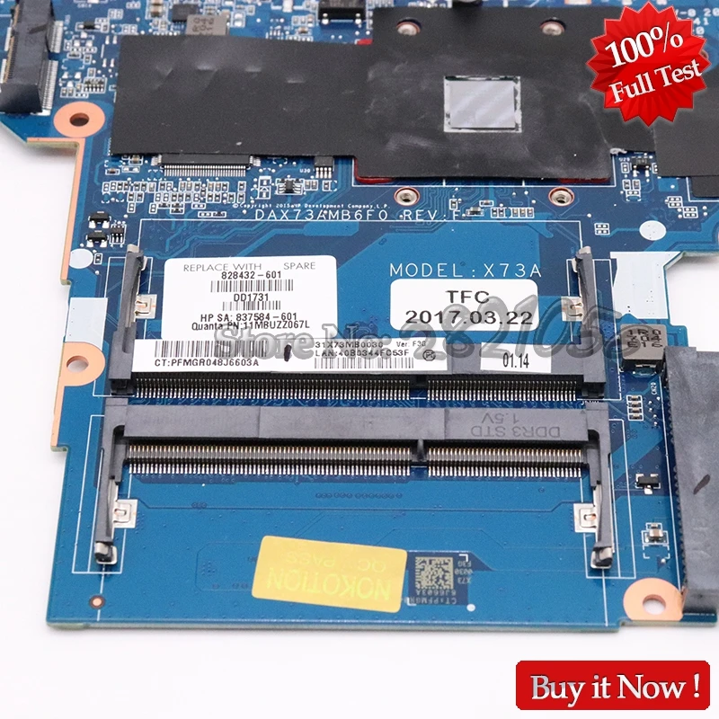 NOKOTION Материнская плата ноутбука 828432-601 для HP ProBook 455 серии dax73amb6e1 плата a8-7410 100% тестирование