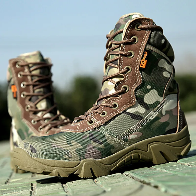 

Winter Men's Army Combat Snow Boots Men Military Camouflage Boots Botas Hombre Coturnos Masculino