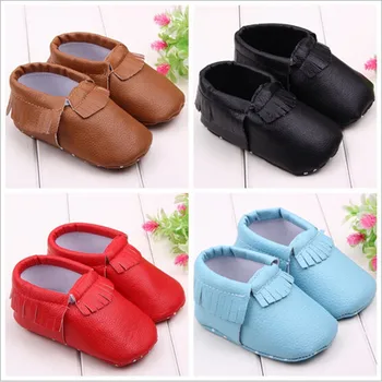 

Fashion Baby Shoes Newborn PU First Walker Anti-slip Toddlers Boys Girls Sport Shoes Sneakers