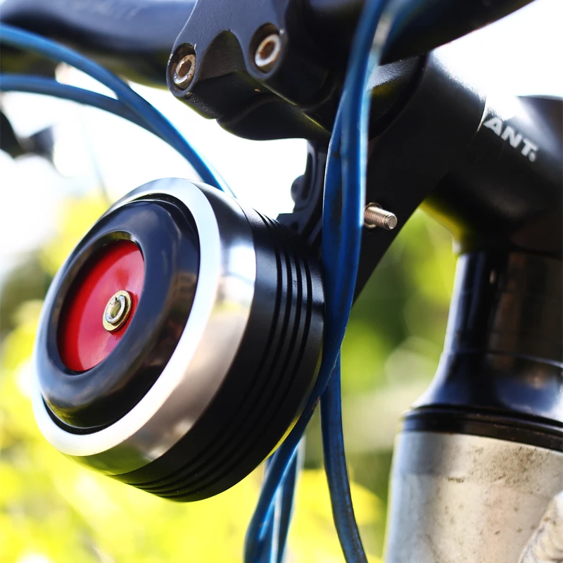 

USB Charging Bicycle Bell Electric Horn With Alarm Loud Sound Horn Ring BMX MTB Bike Handlebar Cycling Safety Anti-theft Alarm