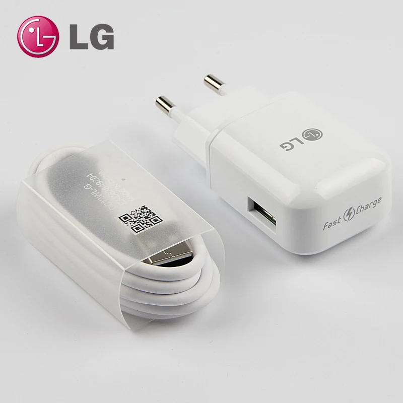 

Original LG G5 EU Plug Fast Travel Wall Charger with Type C USB Date Cable For LG V30 V20 G6 F800 F700 H860N H990N MCS-H05ED G5