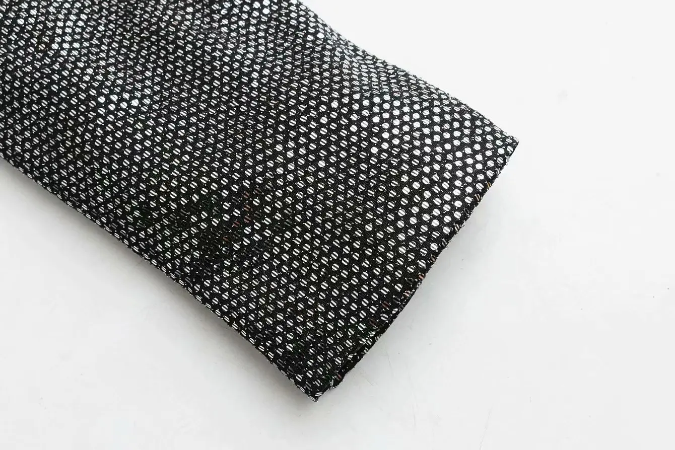 2019 New vintage Long Blazer Women Long Sleeve Silver Sequins Elegant Office Blazers Suit Spring autumn casual loose Coat Female