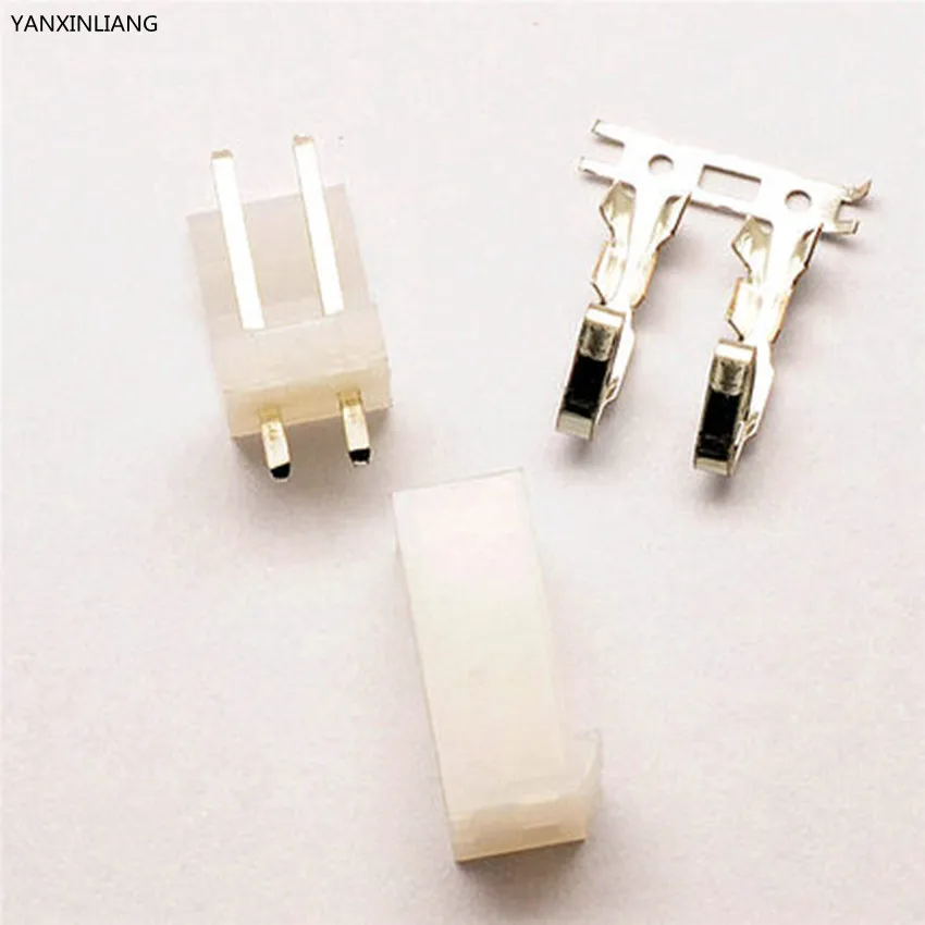 

20Sets CH3.96 2Pin Connector Kit Pitch 3.96mm Right Angle Pin Header+Terminal+Housing (CH3.96-2A+CH3.96-2Y+Terminal)