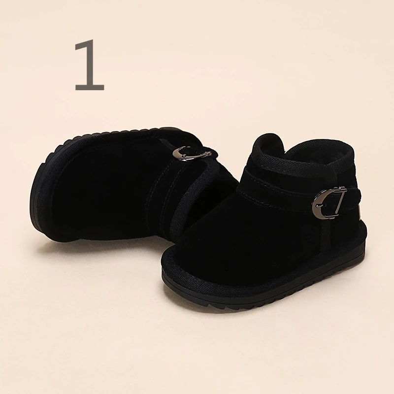 

New winter flat shoes for children1