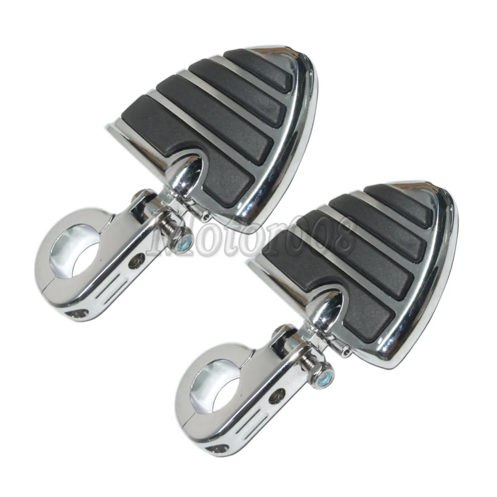 

32mm 1 1/4" 1.25 Highway Bar Engine Guard Foot Pegs & Mount Motorcycle Foot Pegs Foot rest Clamp For Harley Kawasaki
