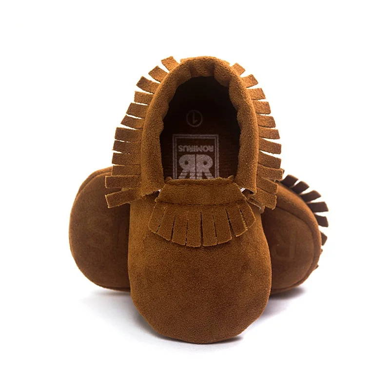 Purple Baby Girl Shoes Soft Fringe Scrub Newborn First Walkers Toddler Prewalkers Walking Shoe Infant Moccasins 0 1 2 Year 6