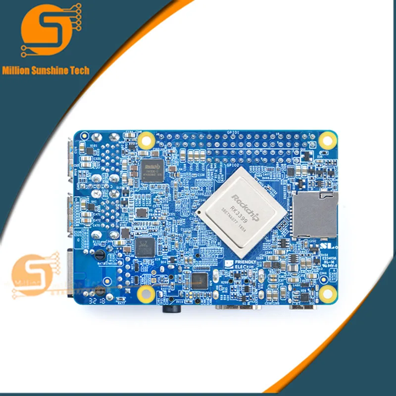 NanoPi M4 2GB/4GB DDR3 Rockchip RK3399 SoC 2.4G & 5G dual-band WiFi+Bluetooth 4.1 supports Ubuntu A