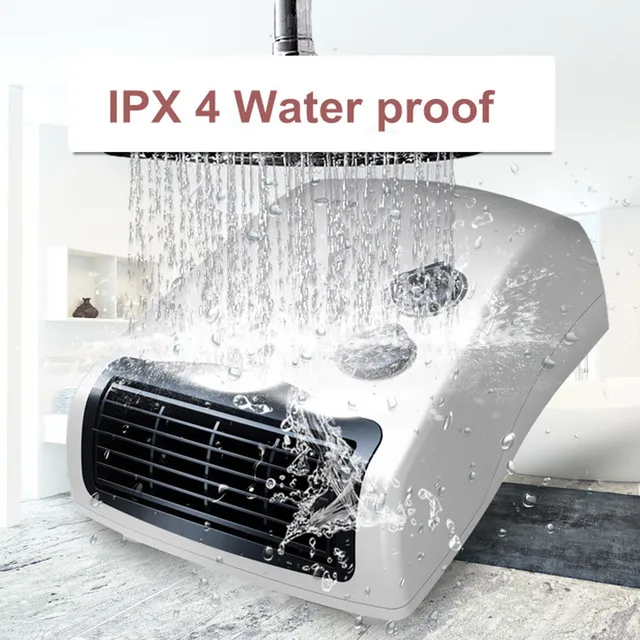 3 gear mini per uso domestico riscaldatore bagno ipx4 impermeabile montaggio a parete ventilatore elettrico scaldino