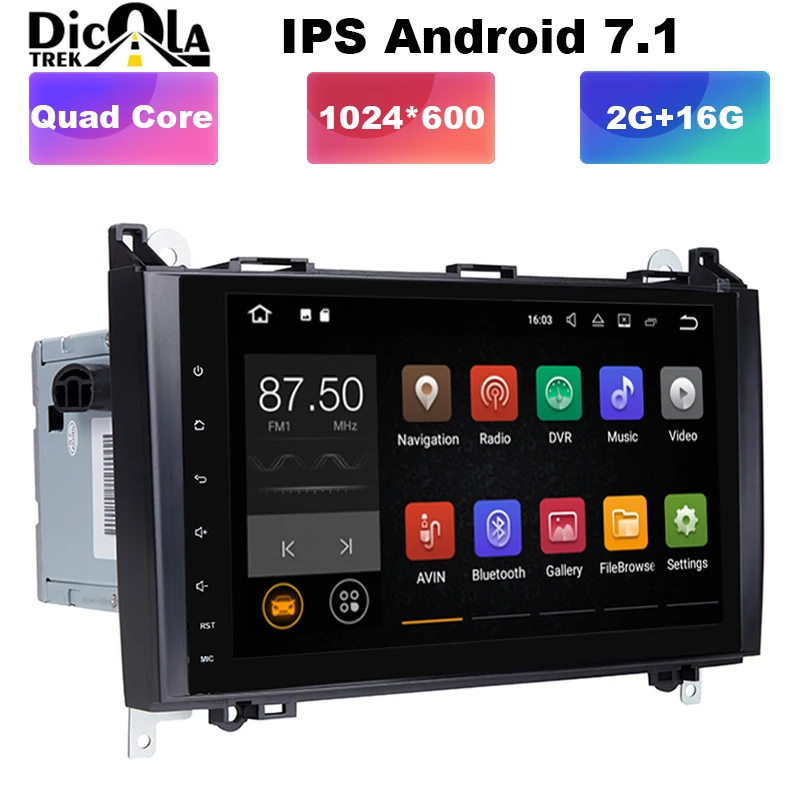 

Android 7.11 Car DVD for Mercedes Benz Sprinter Vito W169 W245 W469 W639 B200 GPS Radio DAB Stereo Quad Core 2GB RAM with WIFI