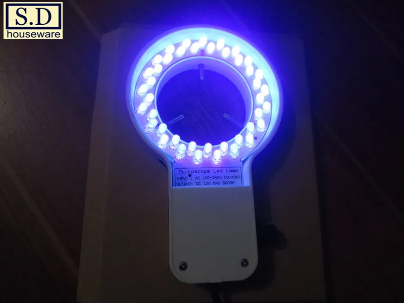 LED-UV LED Purple Ring Light Microscope Illumination Aperture 60mm Special Lighting Round Low Heat | Освещение