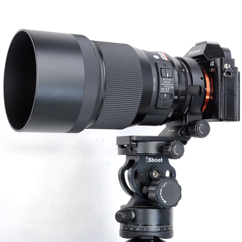 iShoot Lens Collar Support for Sigma MC-11 Mount Converter Lens Adapter Tripod Mount Ring Replace Base Arca swiss RRS Compatible