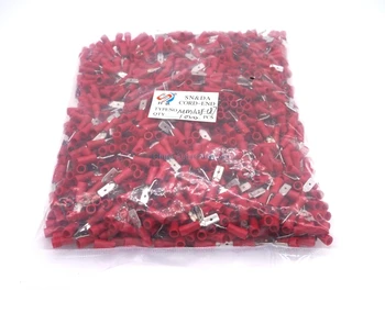 

1000pcs/lot MDD1.25-187, insulated Connectors the Cold Crimp Terminal Inserts Lug tips