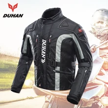DUHAN Motorcycle Clothing Motocross Equipment Gear Men Motorcycle Jacket Cotton Underwear Cold-proof Moto Jacket Oxford Cloth duhan men s oxford cloth riding motocycle racing jacket coat with cotton liner motocross windproof clothing five protector gear