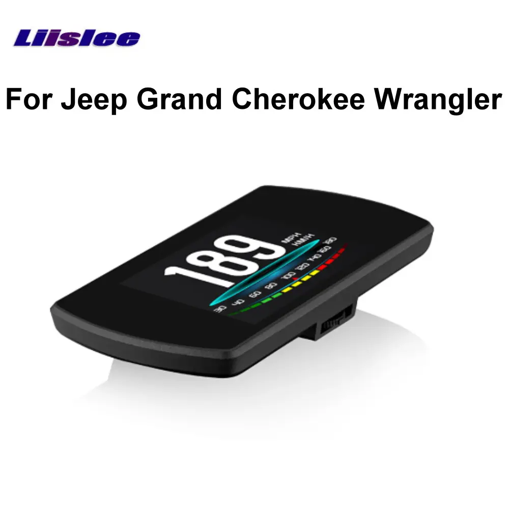 

Liislee For Jeep Grand Cherokee Wrangler GPS Car HUD Head Up Display On-board Computer OBD OBD2 digital speedometer Projection