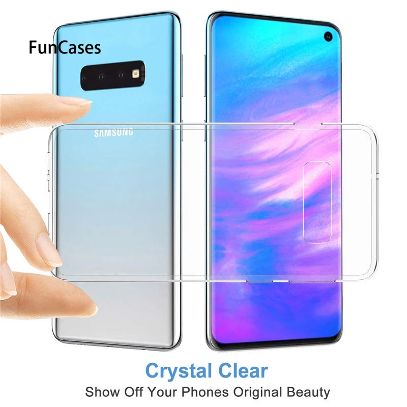Прозрачный силиконовый мягкий ТПУ чехол для Galaxy A10 A20 A30 A40 A50 A70 M30 M20 M10 A6 A8 J4 J6 S10E S9 S8