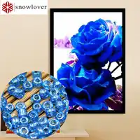 Snowlover, perlen, Hand, DIY, perlenkreuzstich, stickerei stich, Präzise Gedruckt malerei, anlage Muster quer, blue816